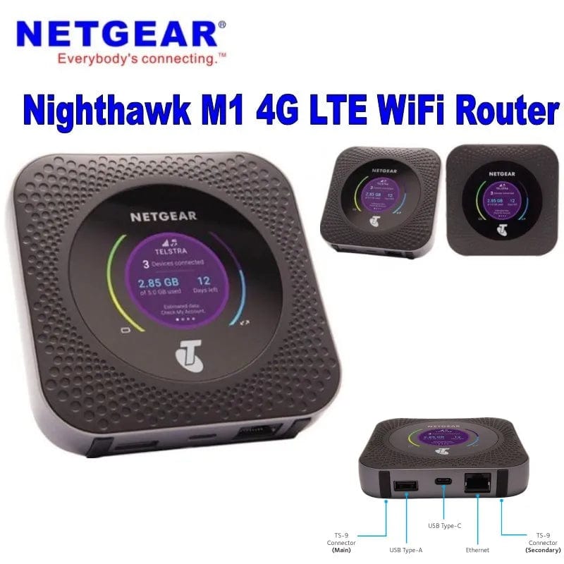 Netgear Nighthawk M1 MR1100: Portable 1Gbps LTE MiFi Router AU Version 4g Lte Router.