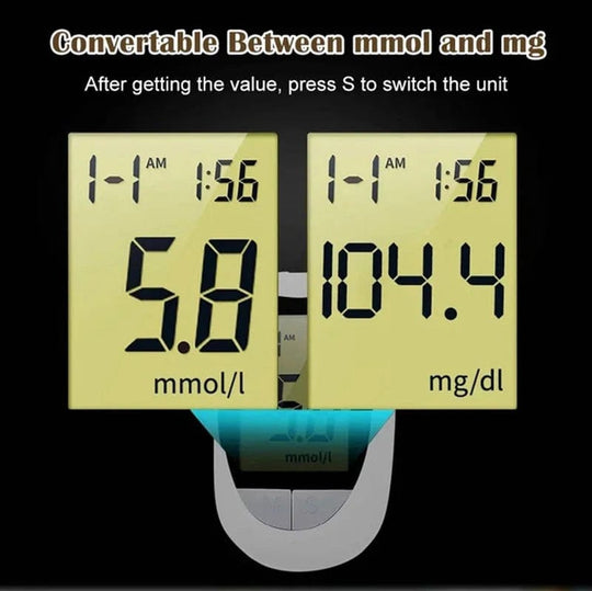 Smart Diabetes Management: Multifunctional Blood Glucose Monitor Meter with Large Screen