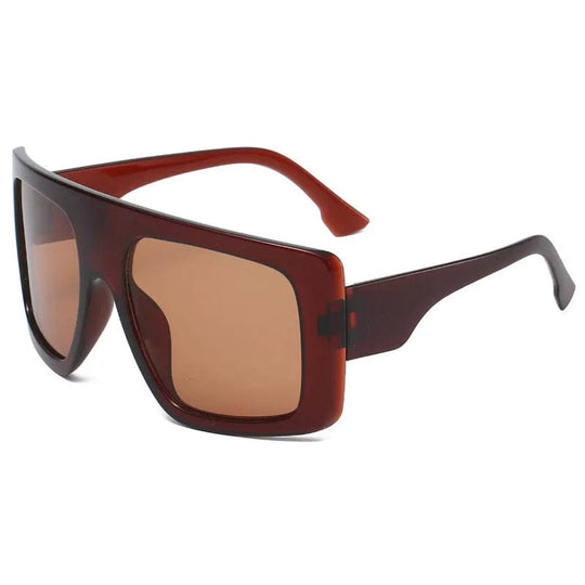 Retro Square UV400 Luxury Sunglasses - Oversized Shades with Side Shields for Sun Protection