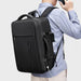 Innovative Business Companion: New Multifunction Large Capacity USB Raincoat Backpack for Men