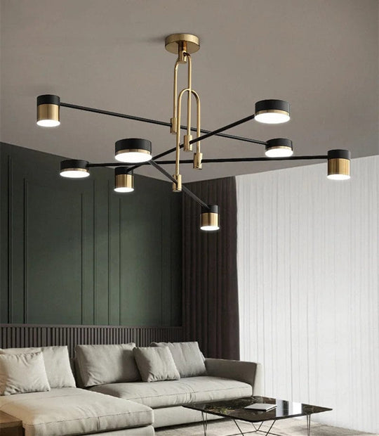 Understated Elegance: High-Quality Simple Modern LED Chandelier - Smooth Design for Living and Dining Rooms