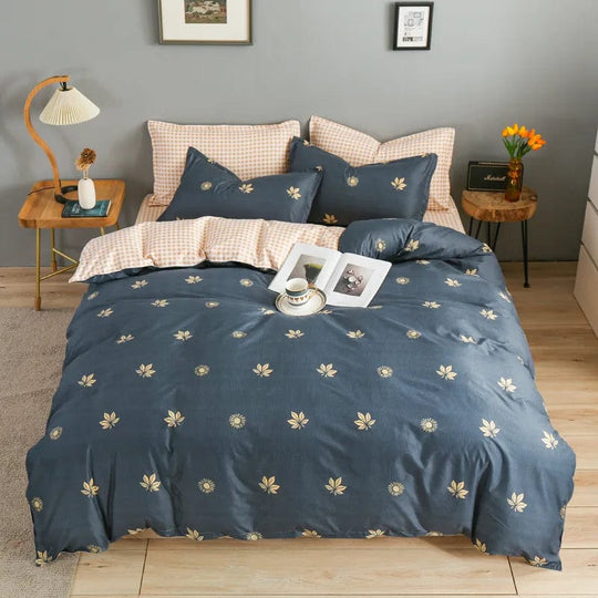 Aloe Vera Cotton Bed Sheet and Quilt Cover Set for Supreme Comfort
