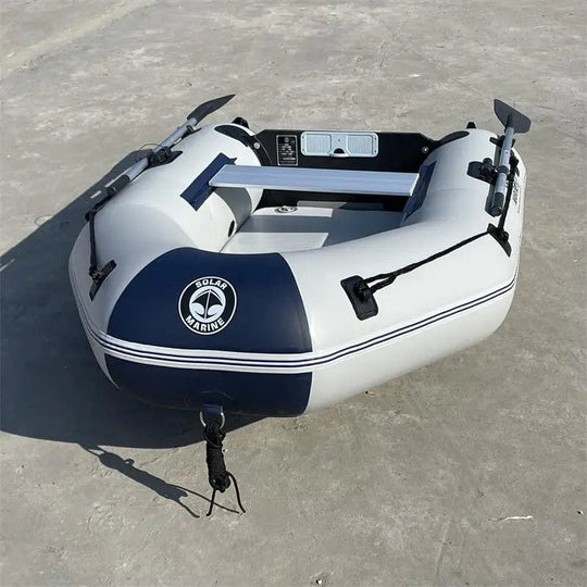 Solar Marine 2 Person 2.3M High Speed Kayak Inflatable Assault Boat Luxury Yacht Air Deck Floor for Water Play Entertainment