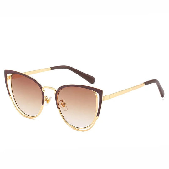 Luxury Retro Cat-Eye Sunglasses: Designer Shades for Ladies & Men