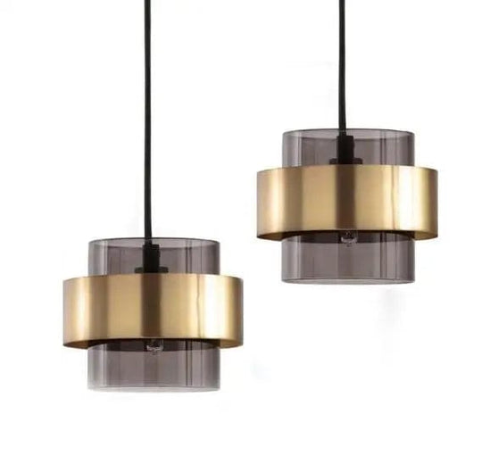 Hotel bedroom bedside lighting modern brass chandelier glass pendant light for bedroom lamp