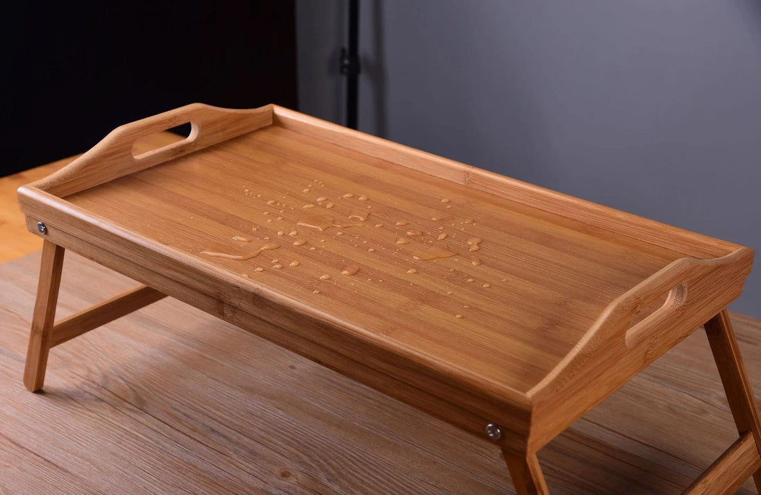 Nature's Elegance: Dinner Food Bamboo Serving Tray for Tea, Coffee, and Breakfast