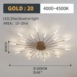 Lighting Elegance: New Arrival Smart Fireworks Chandelier - Round Spiral LED Ceiling Light for a Modern Touch