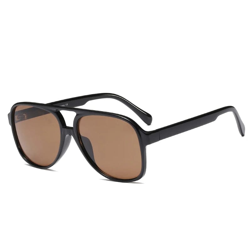 High Quality Fashion Pilot Sunglasses - Big Frame Square Driving Sun Shades Glasses