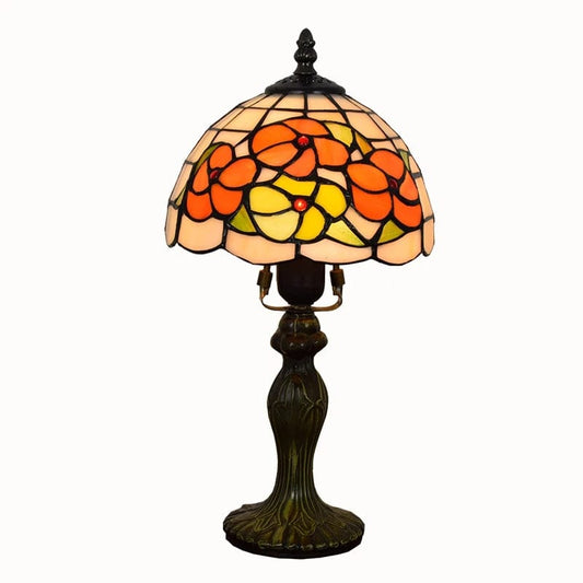 Nostalgic Radiance: 20CM Retro Tiffany Stained Glass Lamp for Creative Charm