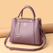 Modern Elegance: Large Capacity Shoulder PU Leather Tote Handbag - Fashionable Bags for Ladies