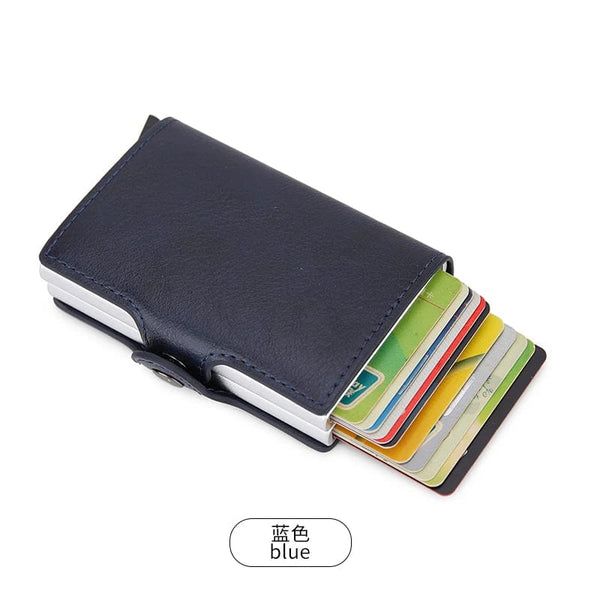 Secure Style Companion: RFID Blocking Credit Card Holder in Carbon Fiber Aluminium Wallet