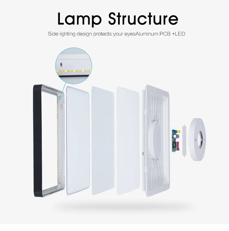 Modern Elegance: 36W Smart LED Ceiling Lamp for Bedroom and Living Room - 2.4G Remote Dimmability