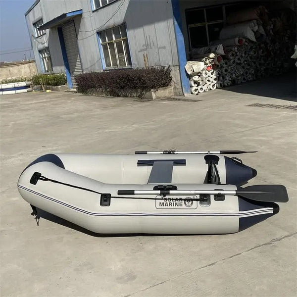 Solar Marine 2 Person 2.3M High Speed Kayak Inflatable Assault Boat Luxury Yacht Air Deck Floor for Water Play Entertainment