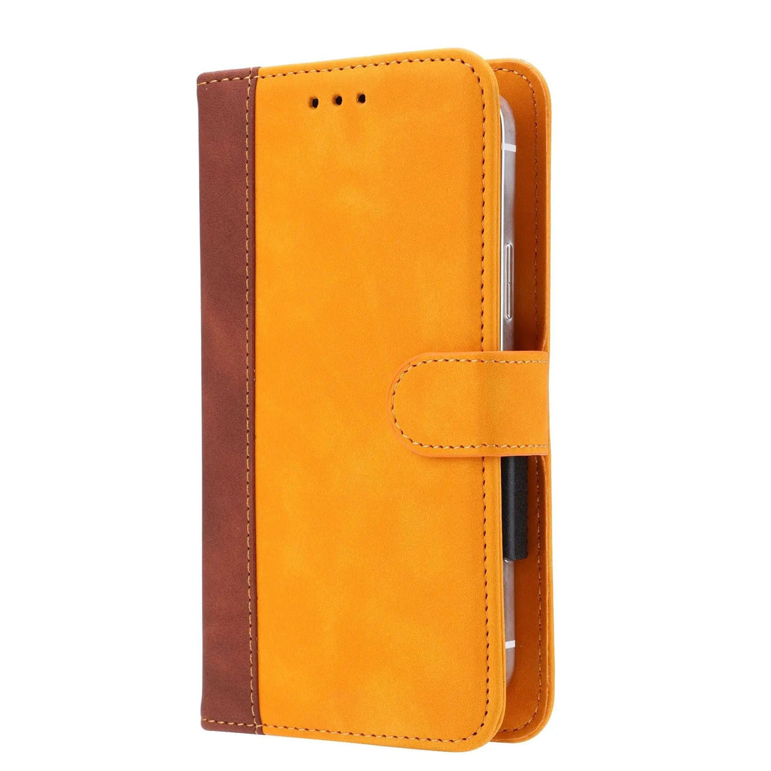 Secure Style Upgrade: Magnetic Flip Wallet with Credit Card Holder for Universal Smartphones