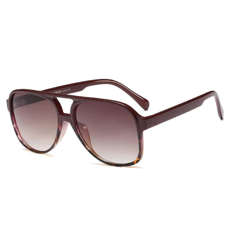 High Quality Fashion Pilot Sunglasses - Big Frame Square Driving Sun Shades Glasses