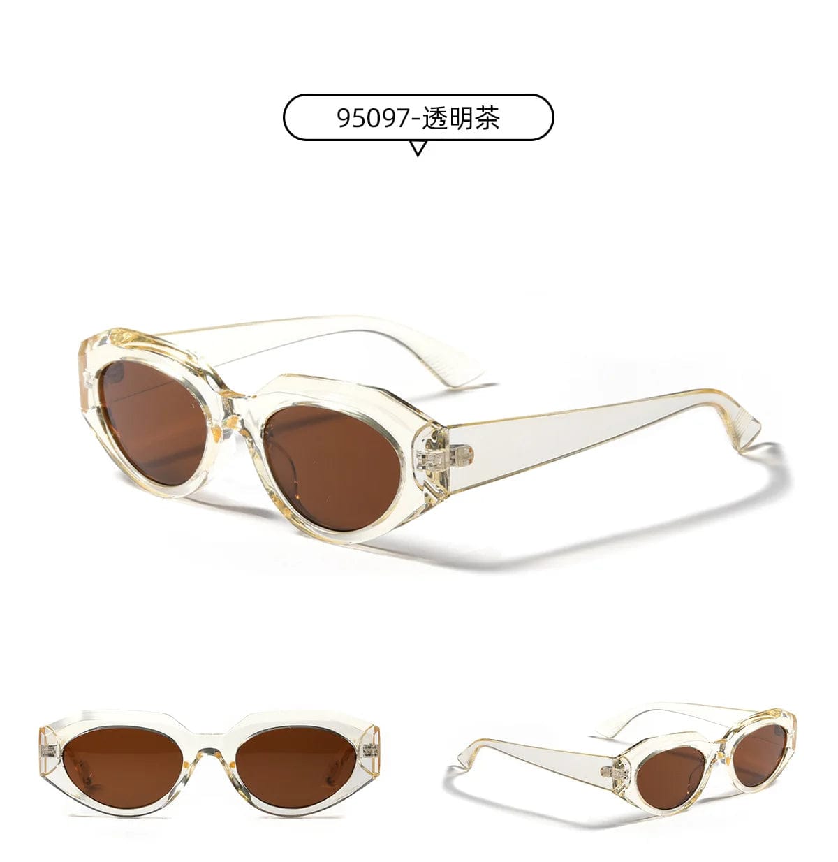 Candy Color Square Sunglasses: Small Triangle Frames with Fashion Leopard Print - Stylish Eye Cat Sun Shades for Ladies