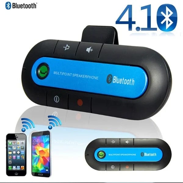 Wireless Hands free car fm transmitter Auto mp3 player Kit BT Speakers Car Charger Sun Visor Clip