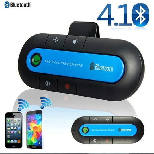 Wireless Hands free car fm transmitter Auto mp3 player Kit BT Speakers Car Charger Sun Visor Clip