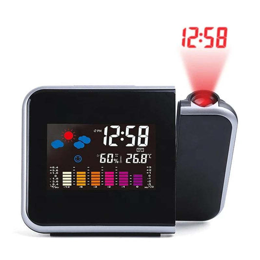 Transform Your Mornings with our Rotating LED Digital Projector Alarm Clock