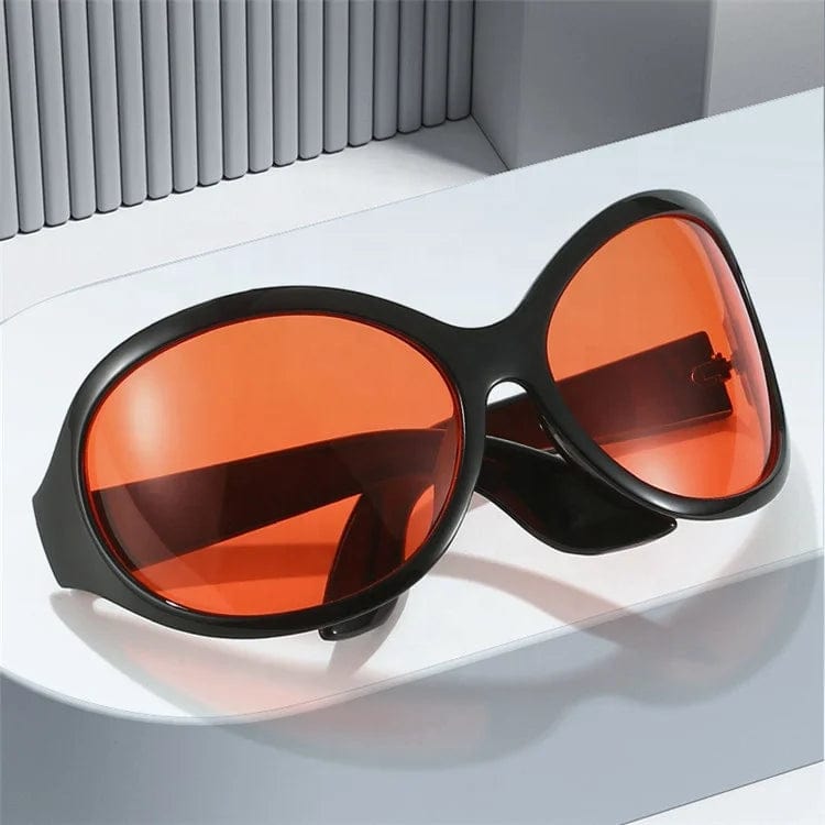 Fashion Female Sun Glasses: Oversized Big Frame Mirror Eyewear for Women