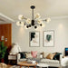 Luxury Illumination: Nordic LED Living Chandelier - Modern Light for Bedrooms and Dining Rooms