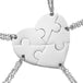 Forever Linked Hearts: Personalize Your Bond with Our Stainless Steel Puzzle Necklace