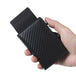 Tech meets Style: Slim Carbon Fiber PU Leather Smart Wallet with RFID Pop-Up Card Holder