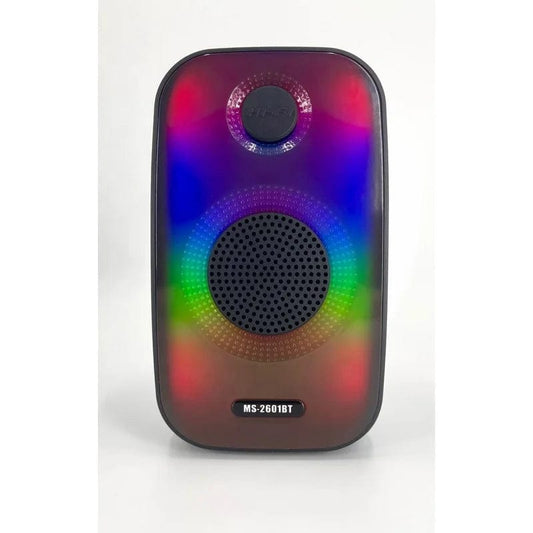 MS-2601BT: Compact Subwoofer Speaker with Dynamic RGB Lighting