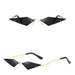 Fashion Rimless Cat Eye Sunglasses: Triangle UV400 Female Eyewear