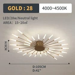 Lighting Elegance: New Arrival Smart Fireworks Chandelier - Round Spiral LED Ceiling Light for a Modern Touch