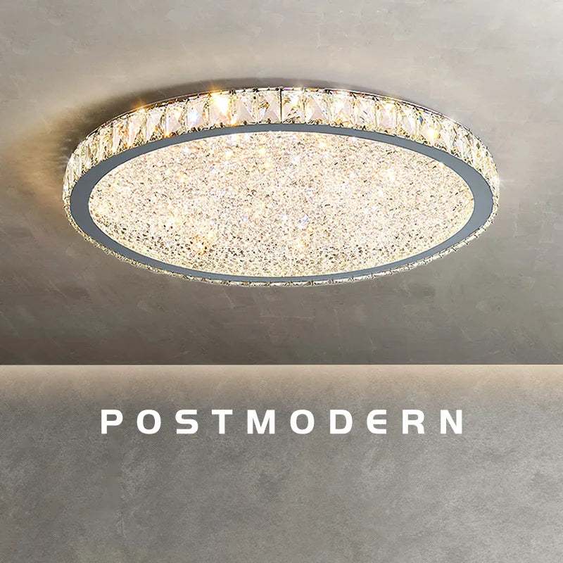 Luxury Redefined: Modern Nordic Crystal Ceiling Light - K9 Crystal LED Lamp for Hotel Lobby Grandeur