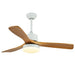 Modern Comfort Meets Functionality: 42'' LED Ceiling Fan with Light Kit, Remote Control, and Solid Wood Design