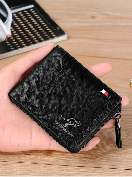 Luxury Redefined: Multifunction Card Holder in PU Leather - Slim RFID Blocking Wallet