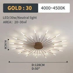 Lighting Elegance: New Arrival Smart Fireworks Chandelier - Round Spiral LED Ceiling Light for a Modern Touch