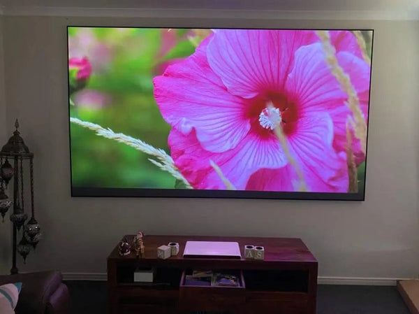 Crystal Clear Elegance: Elevate Your Visuals with the Telon Ultra Short Throw Projector Screen - 100-inch PET Crystal Brilliance