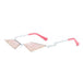 Fashion Rimless Cat Eye Sunglasses: Triangle UV400 Female Eyewear