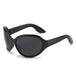 Fashion Female Sun Glasses: Oversized Big Frame Mirror Eyewear for Women