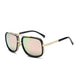 Fashion Designer Vintage Metal Frame Square Sunglasses for Men: Stylish Shades