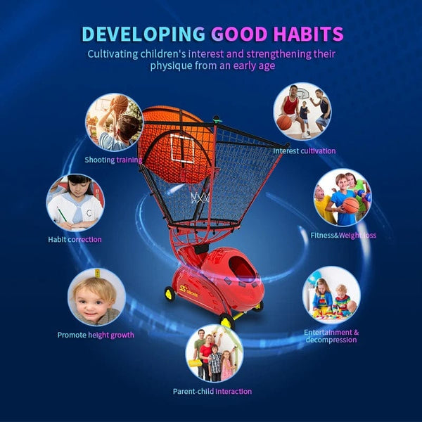 Shoot for Success: Elevate Your Child's Basketball Skills with the Siboasi Smart Basketball Shooting Machine