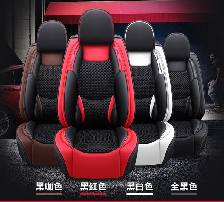 Protect and Elevate: PU Leather Front and Rear Car Seat Covers for a Universal Fit