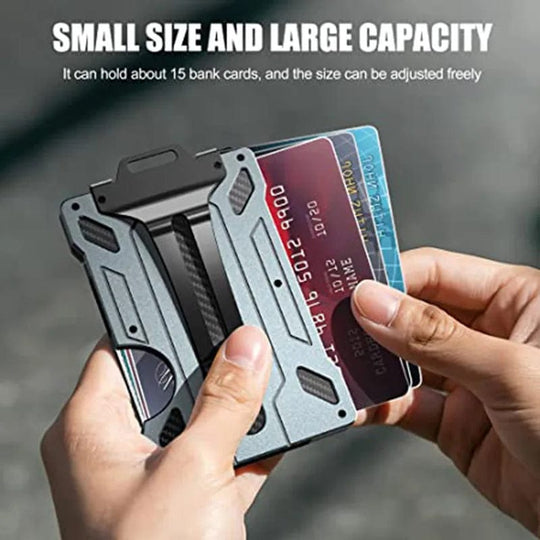 New Work Permit Card Case with Transparent Holder and RFID Anti-Theft