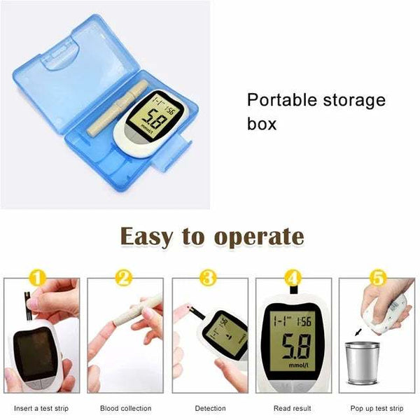Smart Diabetes Management: Multifunctional Blood Glucose Monitor Meter with Large Screen