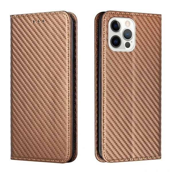 Carbon Fiber Magnetic Flip Leather Case for Huawei P30 Pro and P40 Lite E 9A 20 10i Wallet Cover