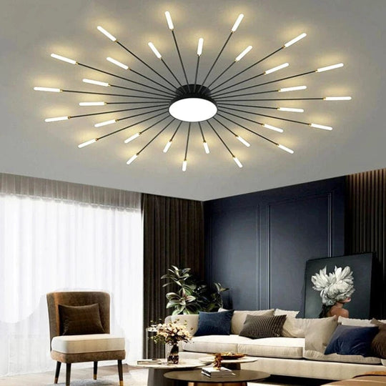 Modern Fireworks Led Ceiling Chandelier Lamp Indoor Lighting For Living Room Bedroom Home Decoration Kitchen Dining Table Light