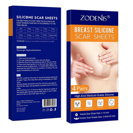 Professional Product Round Design Anchor Shape Fits Breasts Silicone Scar Remover Sheets for Clear Scars
