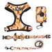 Reversible Tactical Dog Harness Set with Bowknot Collar and Leash