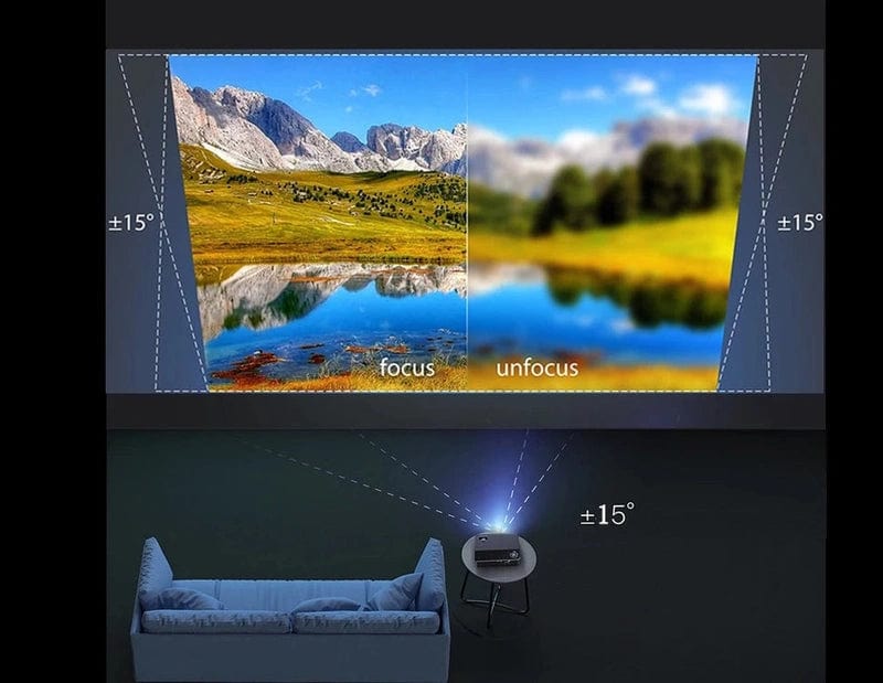 Crystal Clear Brilliance: Explore the 5800 Lumens HD LED Projector for 4K Android Supported Excellence
