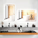 Quick Glamour: USA Warehouse Smart Mirror - Wall Mounted Vanity Mirror with Adjustable Brightness