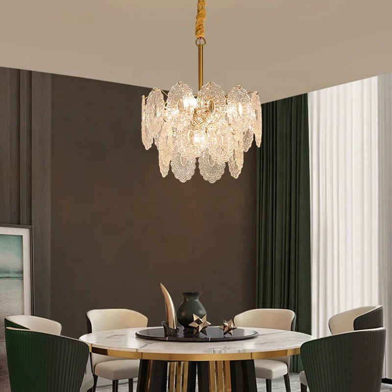 Opulent Illumination: Crystal Lamp - Ceiling-Hanging Chandelier for Luxurious Bedroom Decoration