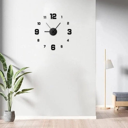 European Elegance: Transform Your Space with a Circular DIY Wall Decal Clock